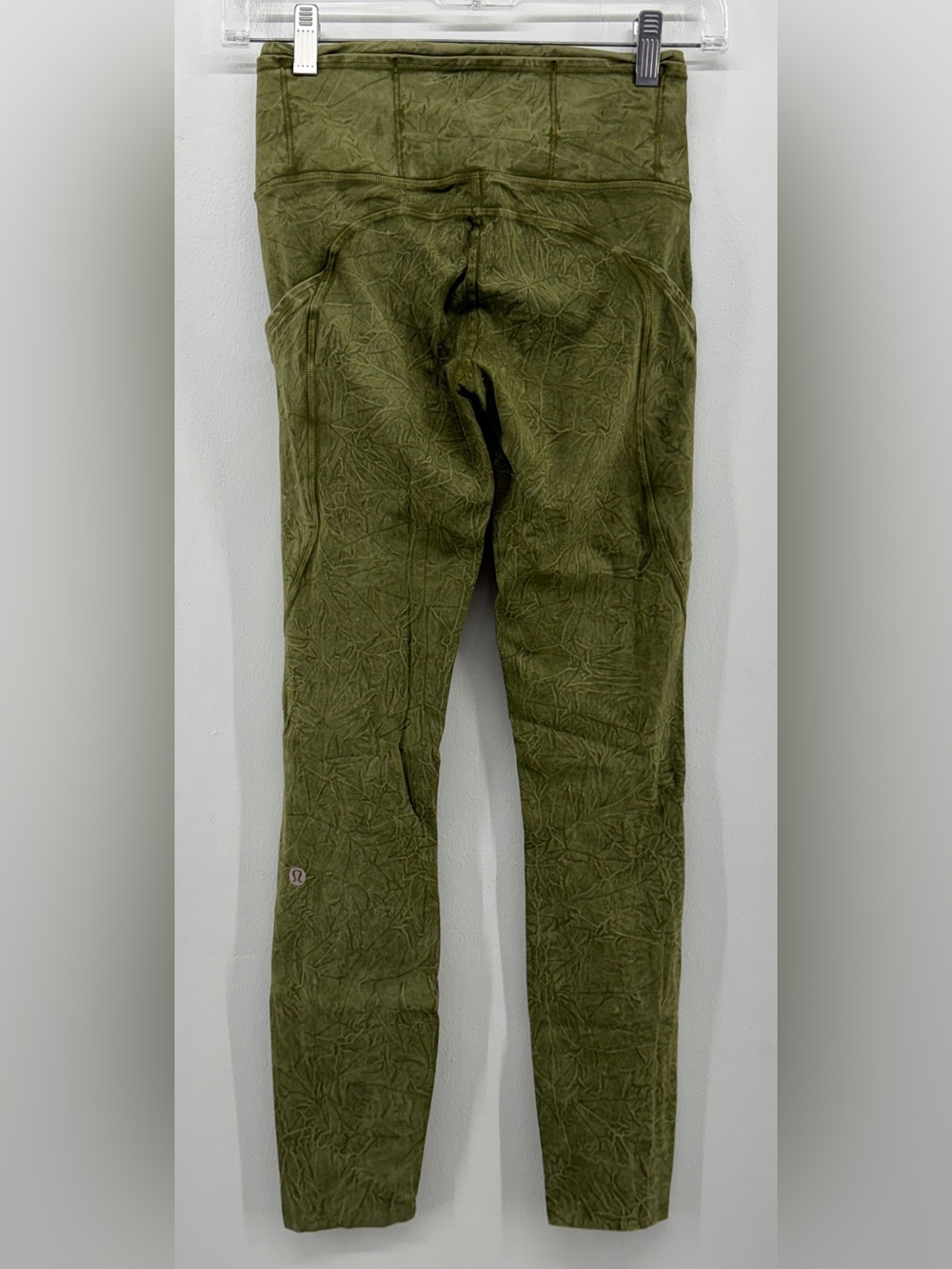 lululemon athletica Olive Green Textured Leggings size 4